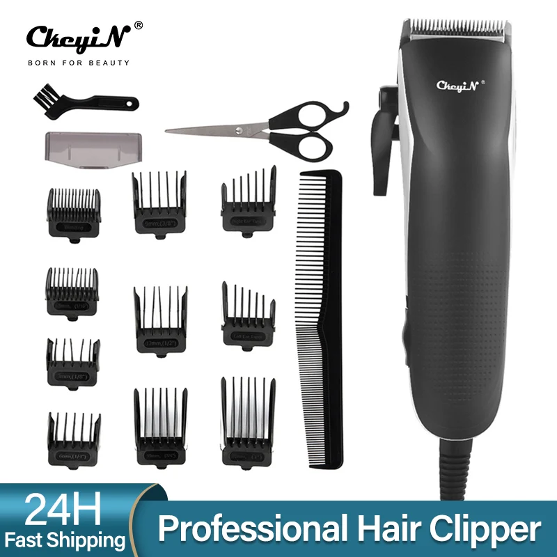 

Профессиональная машинка для стрижки волос, мужской, проводной триммер электрическая машина для резки волос, Стрижка бороды, мощная стрижк...