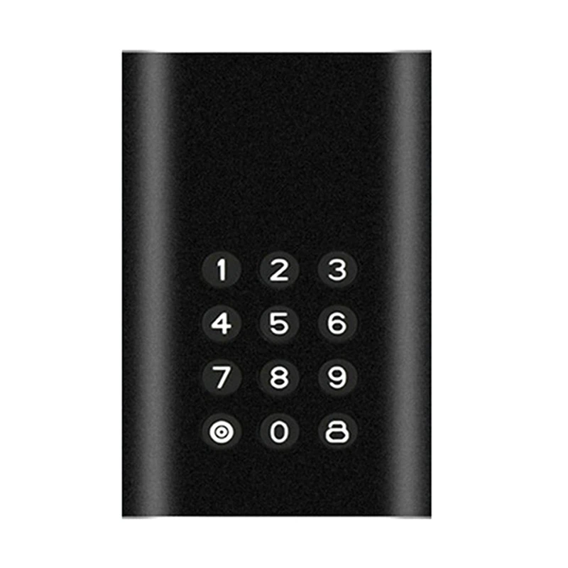 

Portable External Hard Drive USB-C Encrypted Hard Drive Enclosure 128GB Encrypted Solid State Drive