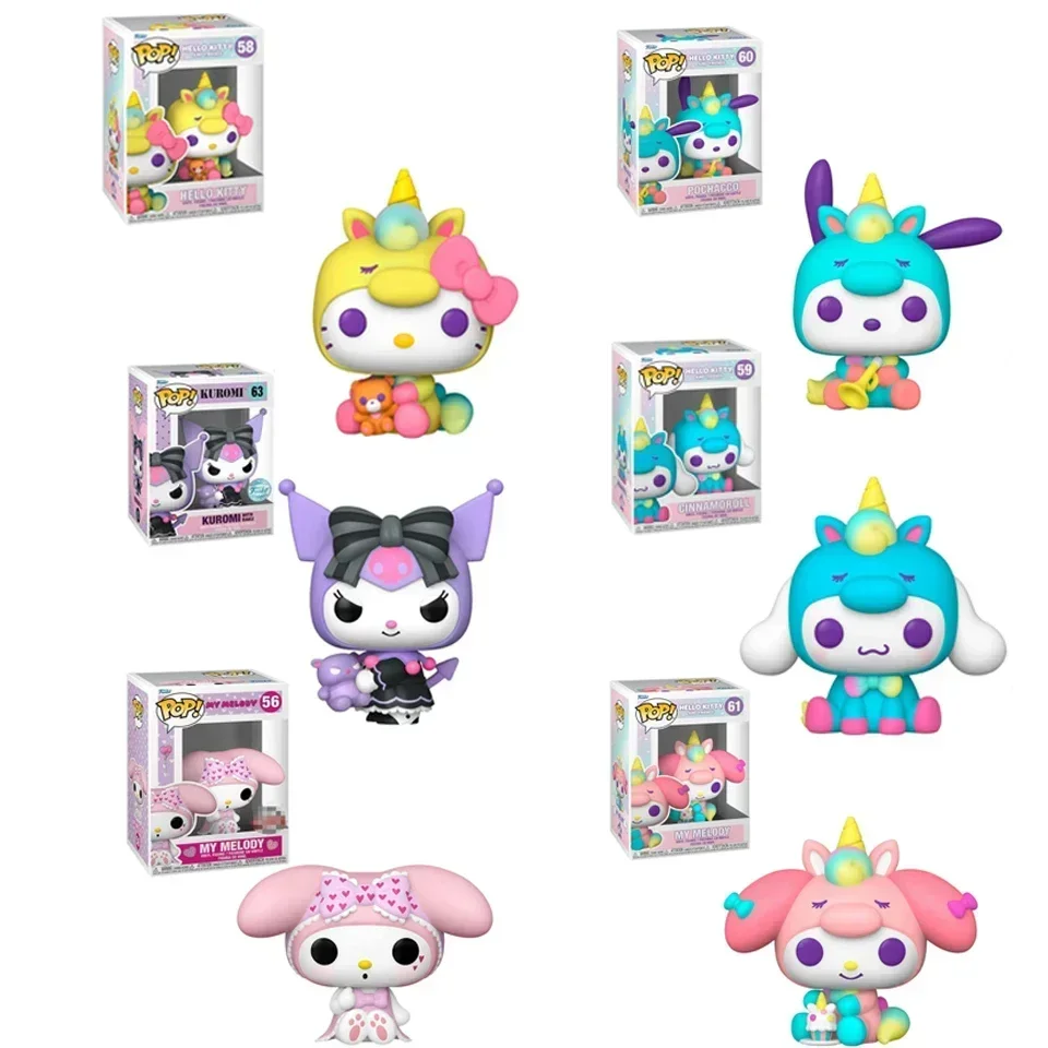 Sanrio Hello Kitty Аниме Фигурка Kawaii Cori Модель Из Смолы Коллекционная Унисекс Для