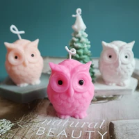 owl candle silicone mold for candle making diy handmade molds plaster wax mould