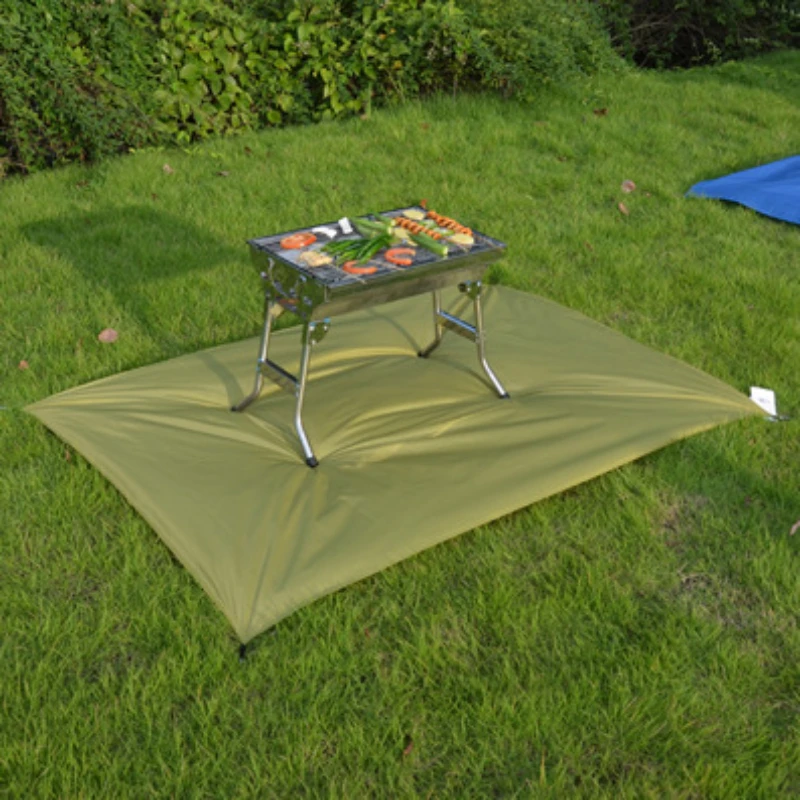 

4pcs Barbecue Mat Flame Retardant Mat Picnic Mat Outdoor Mat Waterproof Mat