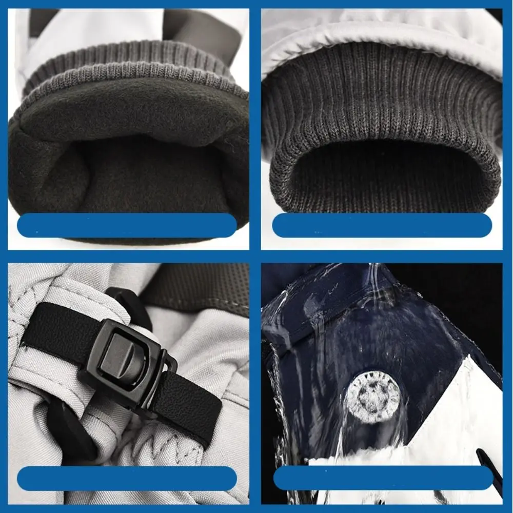 Зимние лыжные перчатки с сенсорным экраном в подарок водонепроницаемые