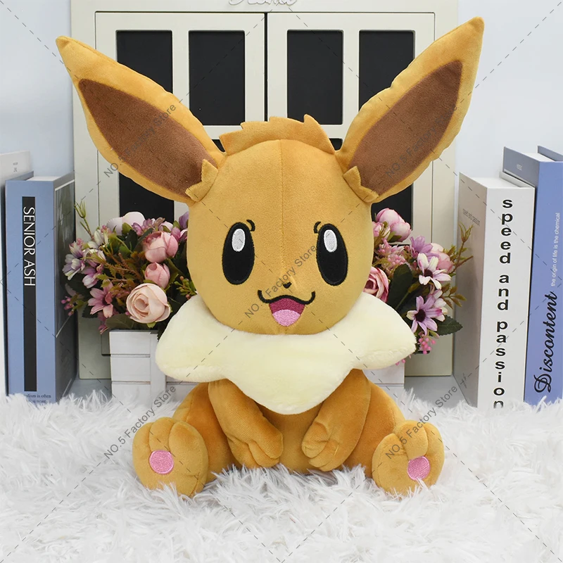 

Плюшевые игрушки Eevee, 31 см, 5 шт./лот, аниме Покемон, мягкая набивная кукла, игровая карманная Подушка Monster Eevee, хлопковая плюшевая для детей