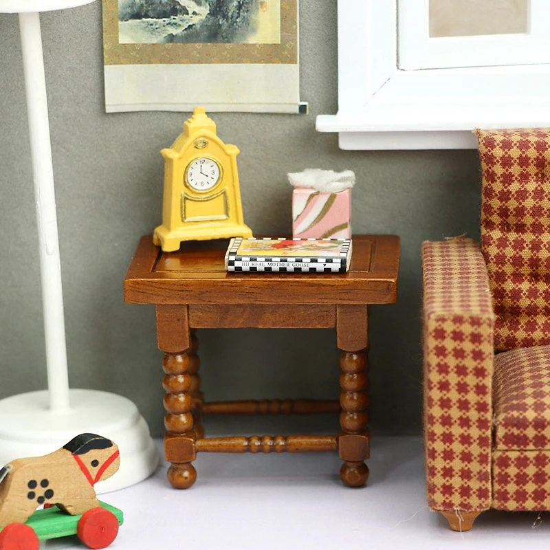 

1:12 Dollhouse Miniature Coffee Table Bedside Stool Doll Furniture Decor Toy