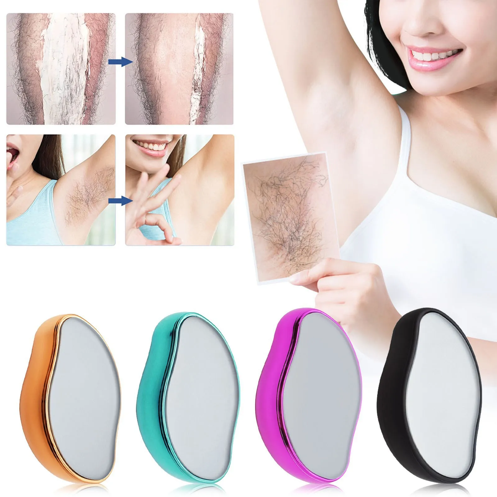 

New Painless Epilator Physical Crystal Hair Removal Body Depilation Tool Man Women's Hair Removal Beauty Tool Sanding