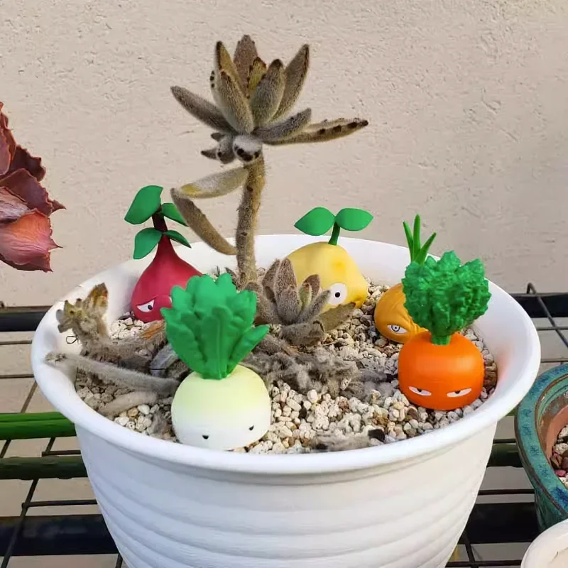 Фото Оригинальные оригинальные капсульные игрушки Bushiroad Gashapon, фигурка с имитацией овощей, подерб, редис, аниме кавайный креативный подарок №3