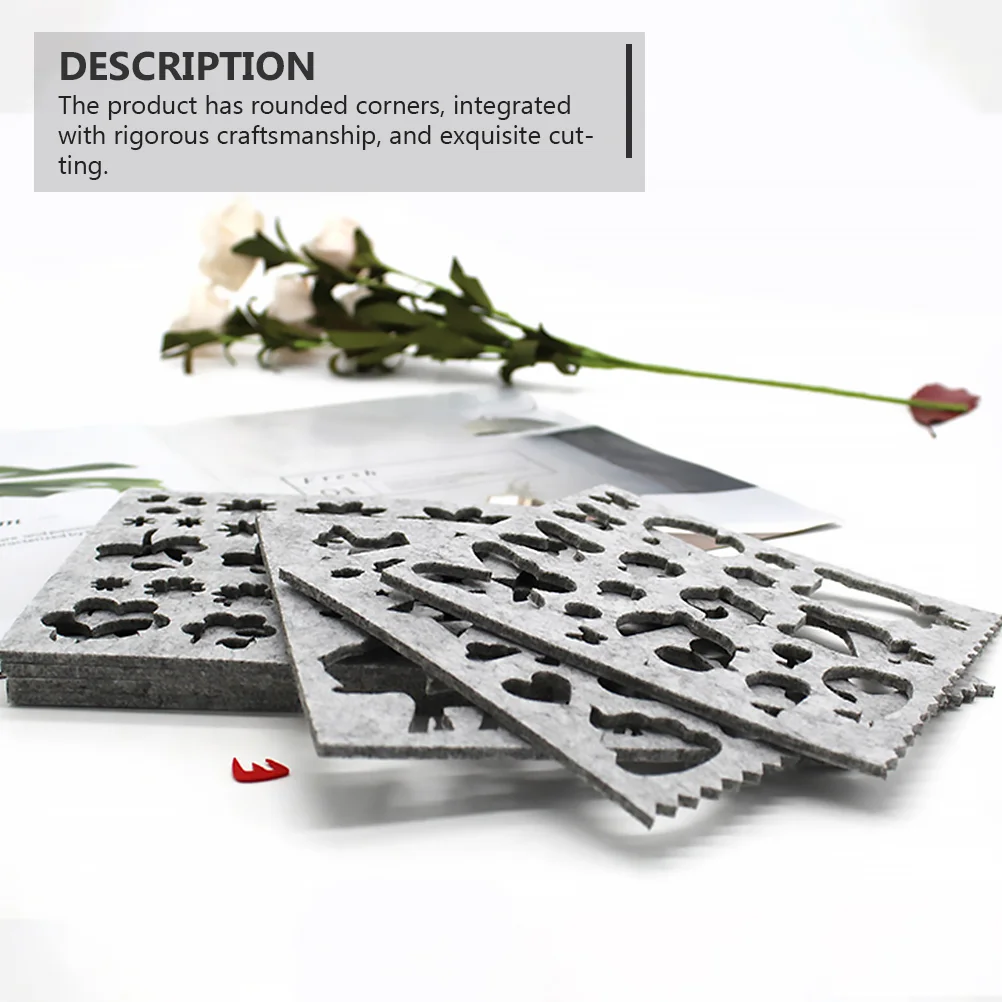 7 шт. забавный шаблон форма для шерстяного фетра игла валяния аппликация