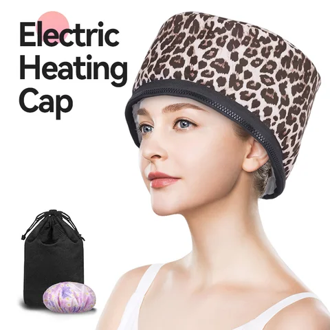 Нагревательный термоотпариватель, электрическая Крышка для горячей обработки, для натуральных черных афро-волос с подогревом, уход за волосами, для домашнего использования