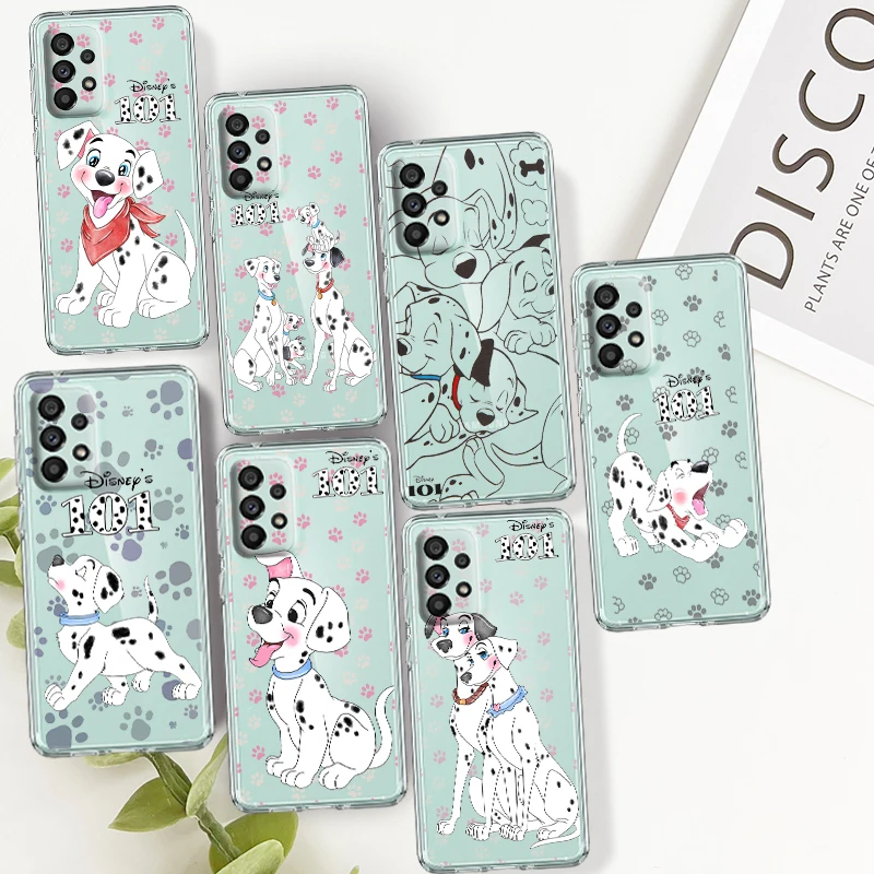 

101 Dalmatians Cute For Samsung A14 A54 A34 A73 A53 A33 A23 A13 A32 A72 A52 A32 A22 A03 Soft Transparent Phone Case Coque Capa