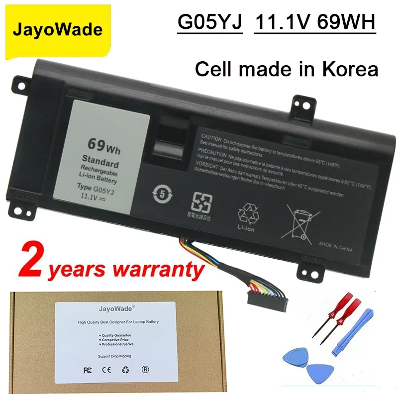 Фото G05YJ Аккумулятор для ноутбука DELL Alienware 14 A14 M14X R3 R4 серии P39G Alienware 14D-1528 GO5YJ Y3PN0 8X70T 69WH G05YJ Аккумуляторы №1