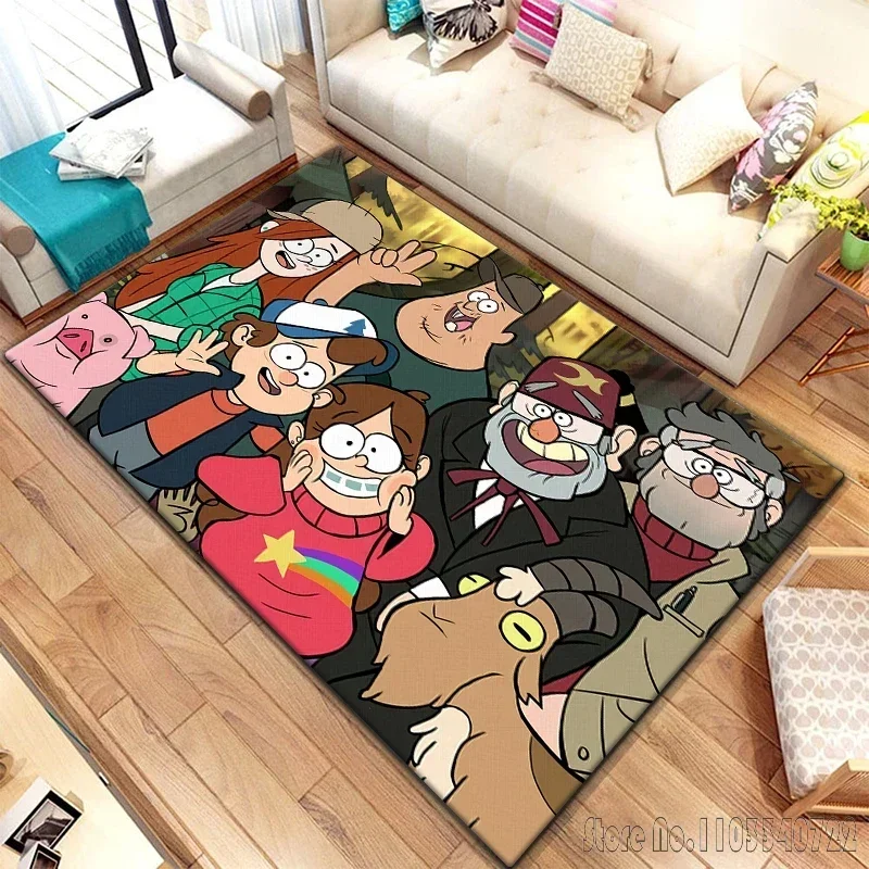 Аниме фильм Гравити Фолз мультфильм ковер ковры 120x160 см декор для гостиной детская спальня диван ванная комната детский напольный коврик для творчества липляндия наклейки дисней 2 гравити фолз 3 52297