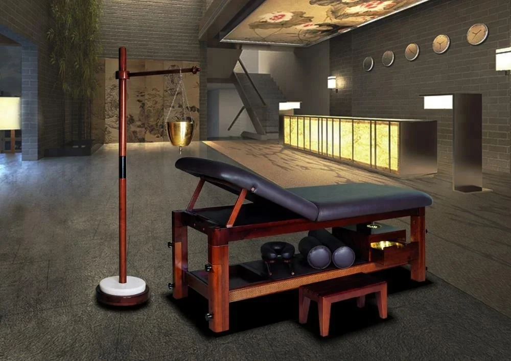 Горшок Широдора и подставка ShirodHara для массажного стола