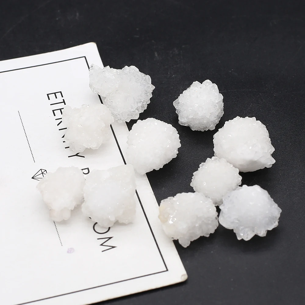 

Natural Stone Clear Quartz Tooth Irregular Ball Pendant Ornament For Jewelry Making Necklace Accessories Gem Charm Gift Decor1PC