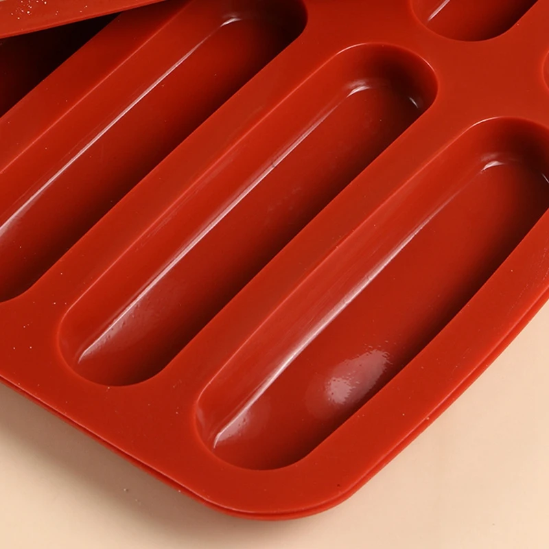 Tiramisu Finger Biscuit Silicone Mould 15 Cavities Cereal Bars Baking Chocolate Bar Mold Long Strip