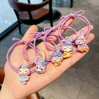 5pcs kids version of the new childrens hair rope baby does not hurt the hair rubber band cute girl hair accessories
