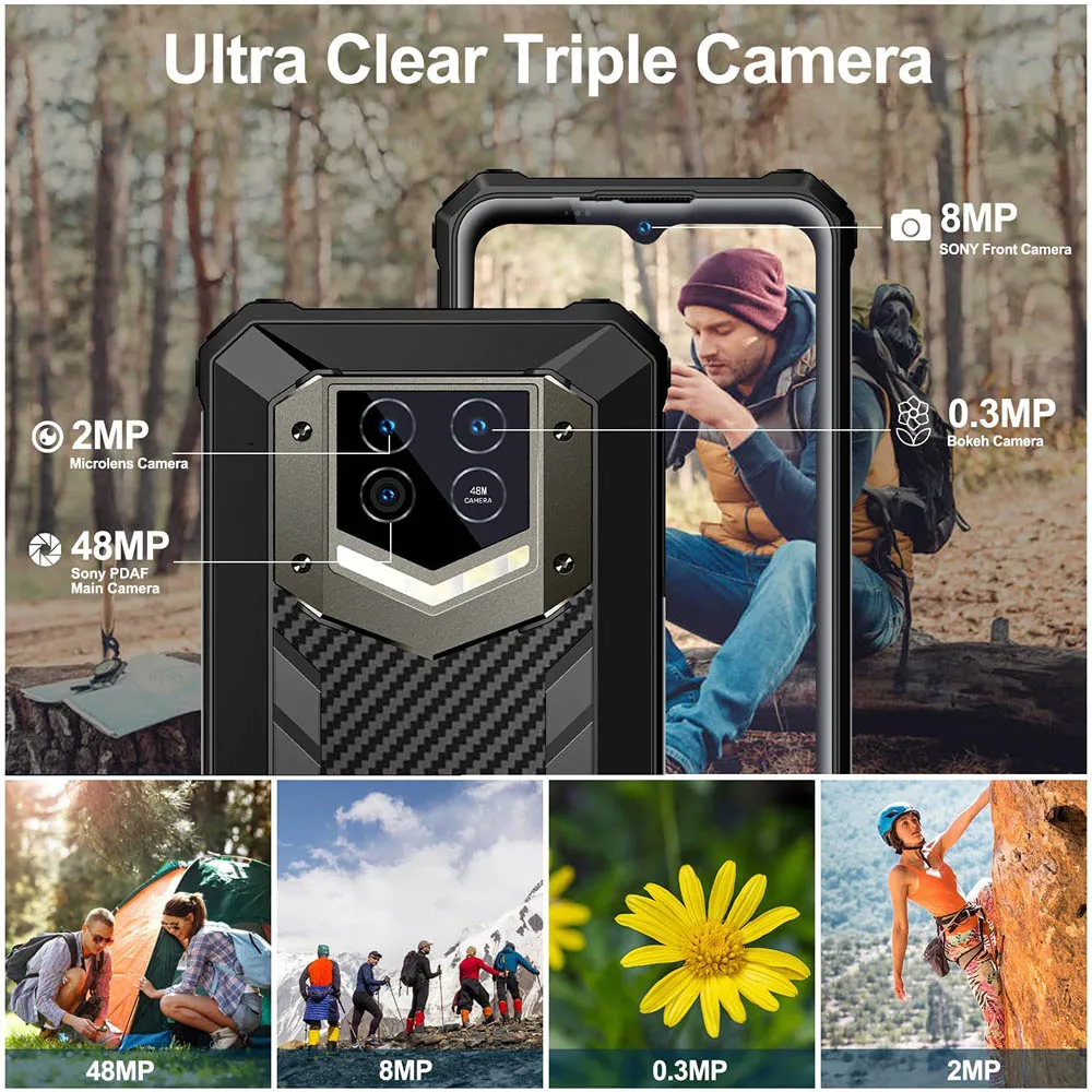 Oukikel 5G Phones Rugged Smartphones Dimensity 700 Octa Core Mobile Phones 6.5 Inch Android 11 Nfc Cellphones Shockproof