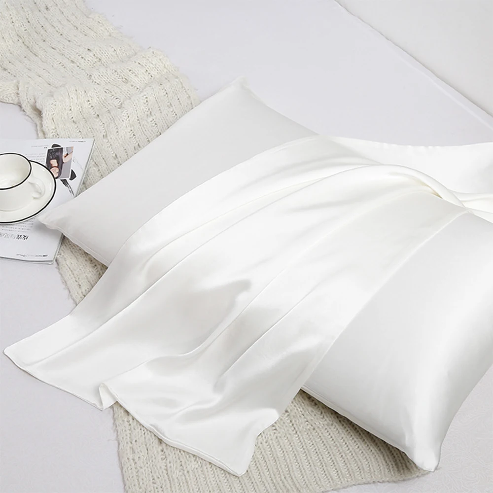 

100% Pure Mulberry Silk Pillowcase 19 Momme Silk on Both Side Pillow Cover with Envelope Closure Luxury Pillow Case