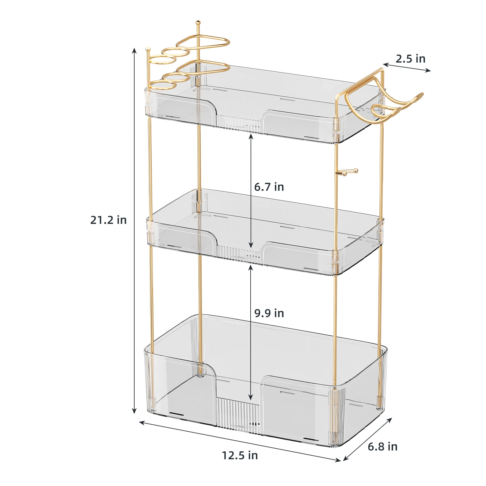 Многофункциональный фен для хранения в ванной комнате органайзер макияжа