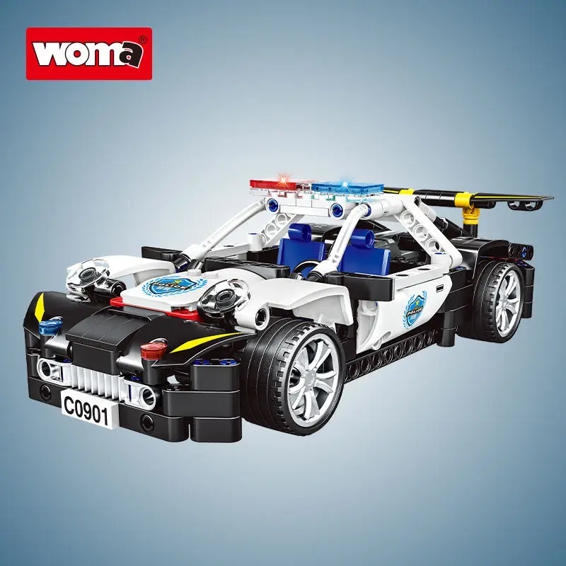 

WOMA C0901 Educational SWAT Car Special Police Patrol Vehicle Toys STEM Building Blocks Bricks Assembly Games Gifts for Children