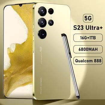2023 Global Version S23 Ultra+ 5G Smartphone 16GB+1TB 6.8 inch Cellular 6800mAh Phone 5G Network 50MP Unlocked Dual SIM Phone 1