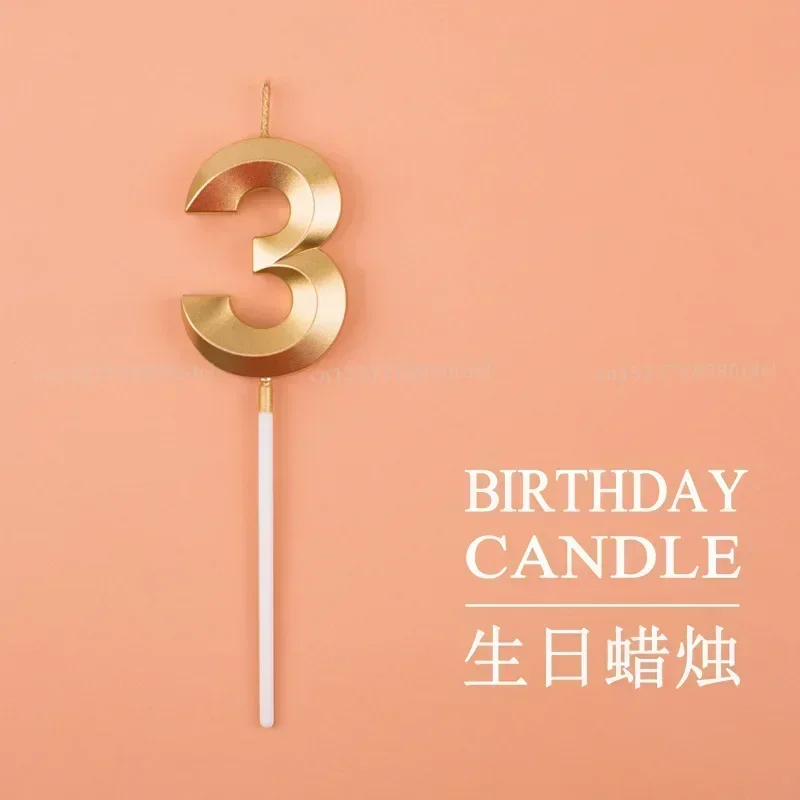 Свечи на день рождения 0-9 3D