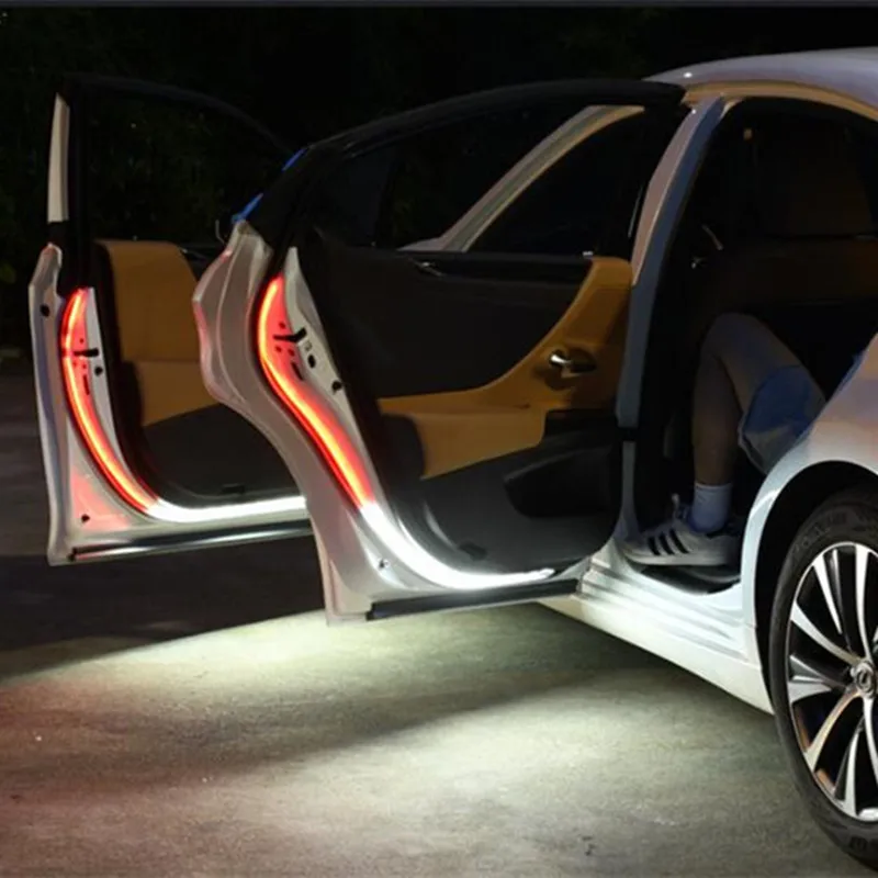 

Car Styling 12V Car LED Door Warning Light Strips For Jaguar XF XFL XE XJ XJL F-Pace F pace fpace X761 XJ6 XKR XK8 X320 X308