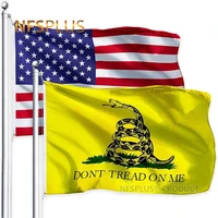 dont tread on me gadsden flag 3x5 ft polyester yellow black snake printed home garden american flags banners decoration outdoor