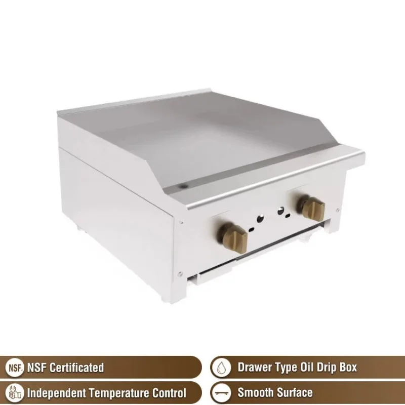 Коммерческая газовая столешница из нержавеющей стали