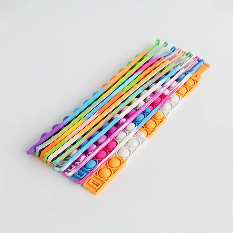 Музыкальный браслет Press для декомпрессии и силиконовый пузырьковый ремешок на