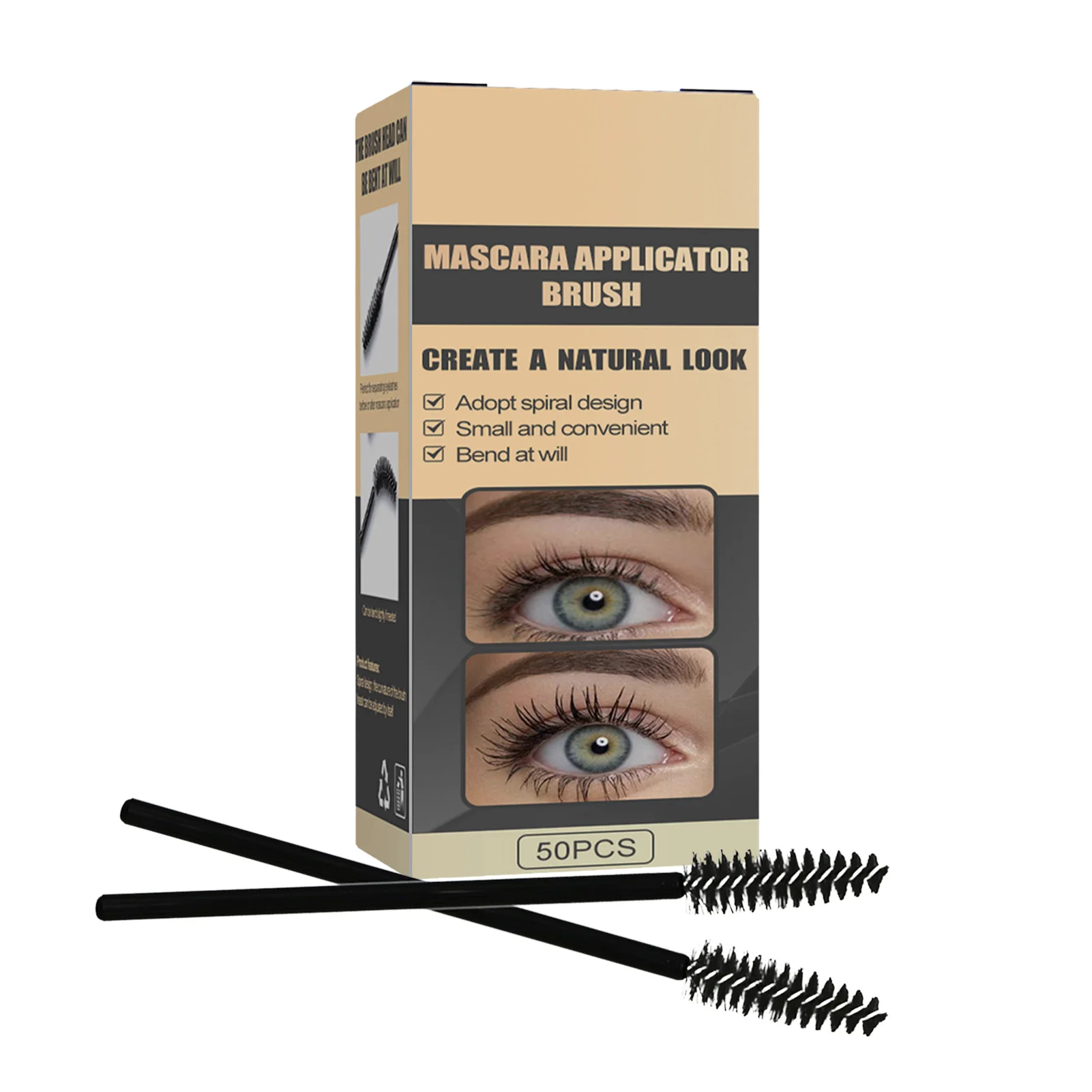 

Eyelash Mascara Brush Wand Eye Lash Extension Brush Mascara Wand Eyebrow Spoolie Eyebrow Cosmetic Makeup Application Kit