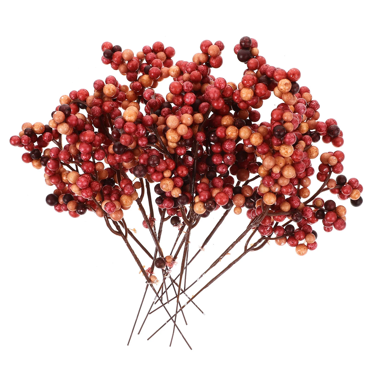 

12 Pcs Home Decor Artificial Berry Branches Christmas Picks Flower Arrangement Decorations Simulated Plastic Stems Fake