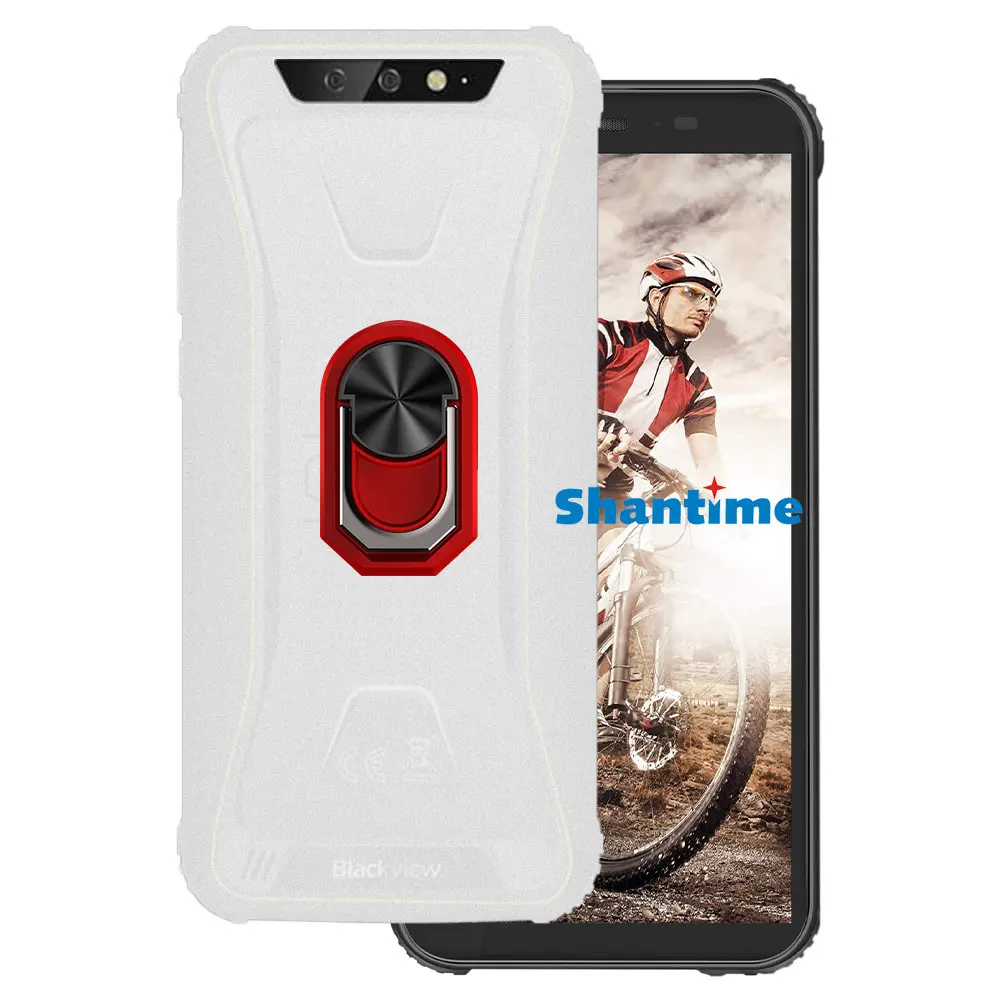 Роскошный ударопрочный кольцевой держатель для Blackview BV5500 Pro Чехол мягкий