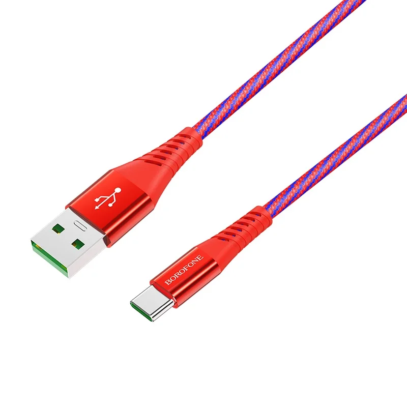Дата-кабель USB 5 0A для Type-C Borofone BU13 нейлон 1 2м | Мобильные телефоны и аксессуары