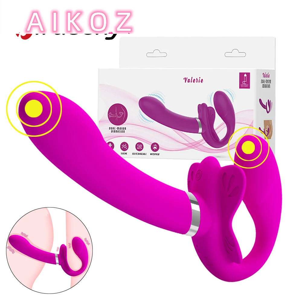 

PrettyLove Strapless Strap-on Dildos Vibrators For Women 12 Speed Vibrating Double Penetration Strapon Vibrator Lesbian Sex Toys