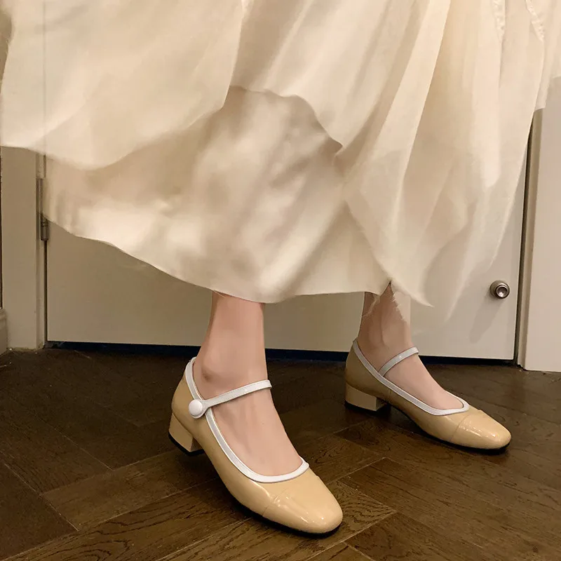 MKKHOU модные туфли-лодочки новые высококачественные туфли из натуральной кожи с