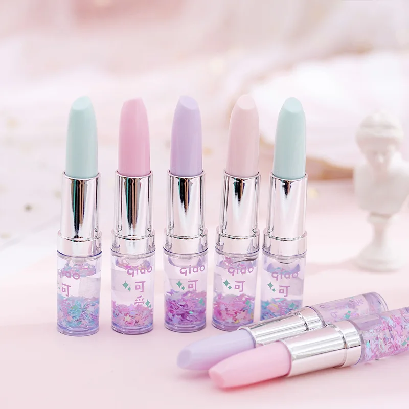 

1PC Kawaii Lipstick Shape Gel Pen Cute Creative Girl Heart Signature Pen Water Pens School Student Stationery