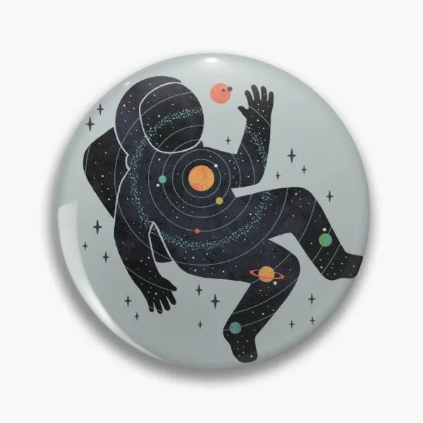 Внутреннее пространство мягкая пуговица модный значок декор булавка для лацкана