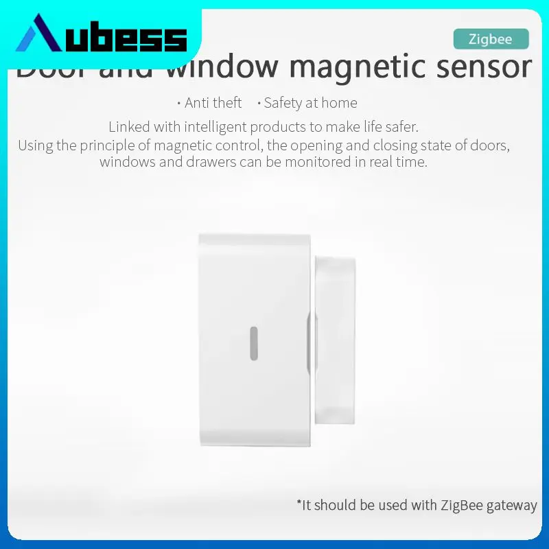 

White Smart Door Sensor Zigbe3.0 Mesh Door Opened Closed Detector Alarm Zigbee Hub Required Door Magnetic Sensor Home Security