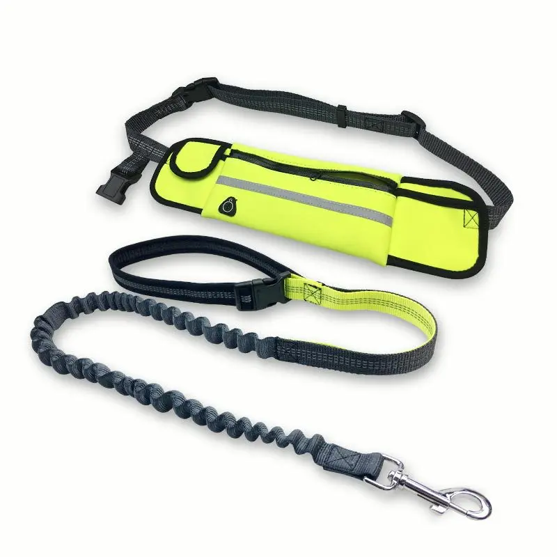 

Dog Leash Running Nylon Hand Freely Pet Products Harness Collar Jogging Lead Adjustable Waist Leashes Traction Belt Rope