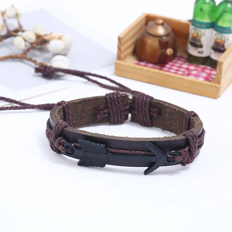 Браслет в стиле хип-хоп для мужчин и женщин кожаный браслет стимпанк скелет череп