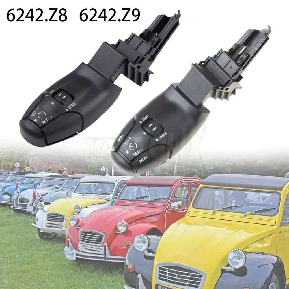 Для Peugeot 206 207 301 307 308 406 3008, Citroen C5: рычаг управления круиз-контролем, кнопка ограничения скорости 6242Z8 6242.Z8 6242Z9 6242.Z9 (art.: 3920db06ef2f7) - 3920db06ef2f7