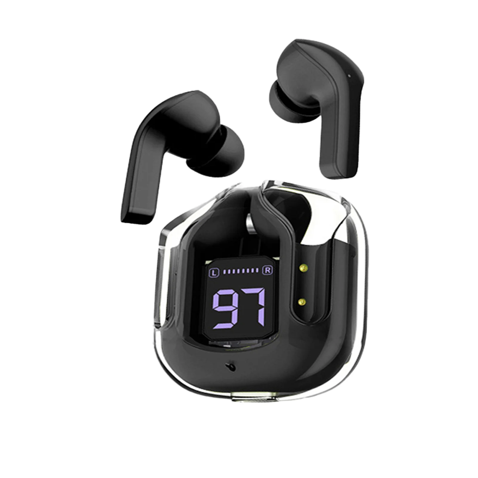 

Waterproof Digital Display Headset Wireless Headphones Sports Earbuds For Xiaomi Huawei Phone Low Latency Hifi Sound Earphones