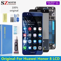 original for huawei honor 8 lcd frd l19 frd l09 display touch screen digitizer assembly replacement for huawei honor 8 lcd frame