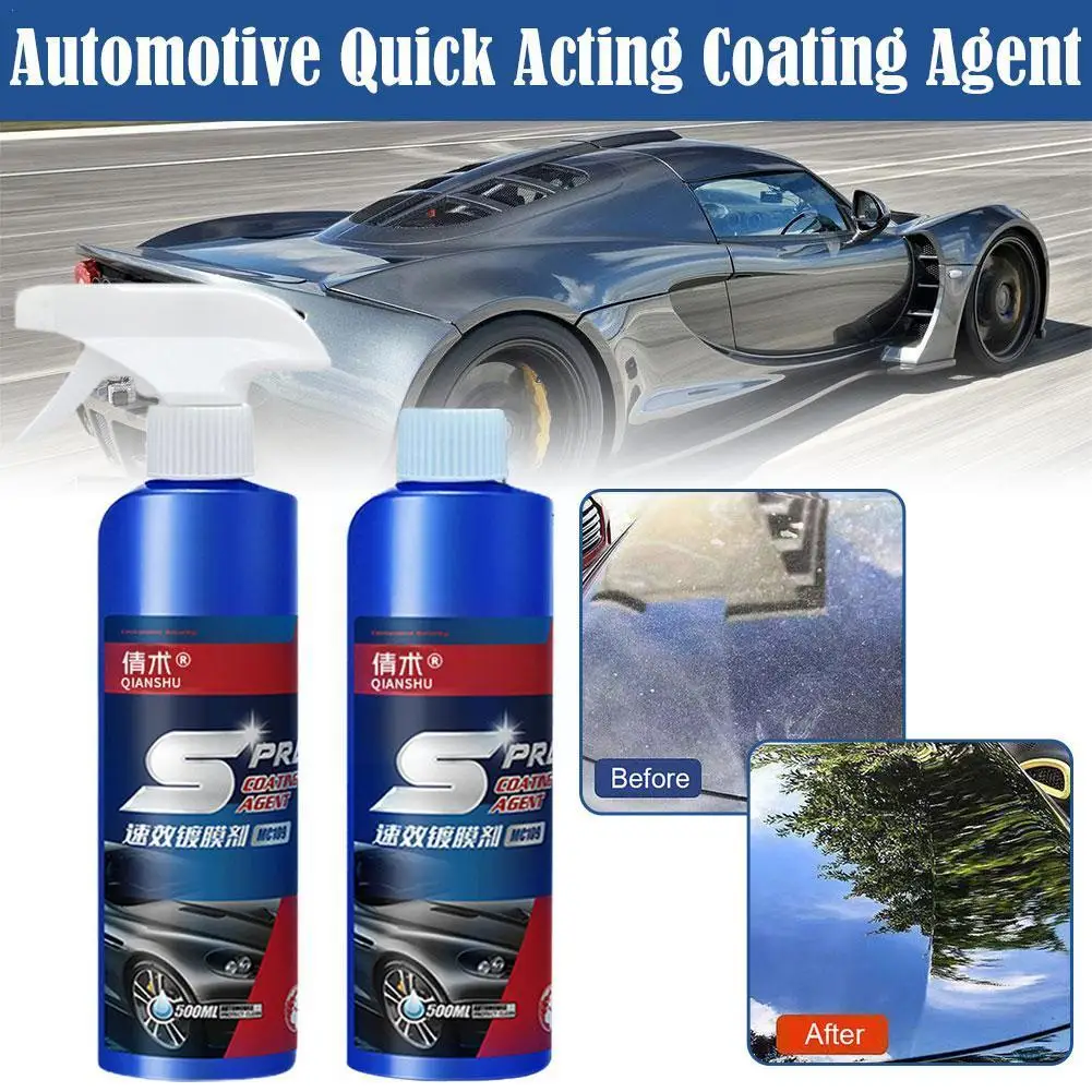 

Spray Coating Agent Voor Auto 'S Snelle Detail Spray Dubbele Coating Spray Laag Nano-Coating Auto 'S Voor Hydrofoob Auto Wa A2R6