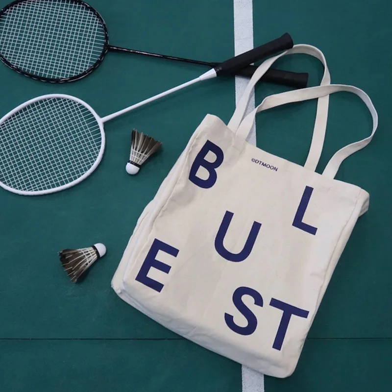 

Women's Bags Canvas Bags Korean College Style Shoulder Portable Large Capacity Canvas Bags Shopping Bags Letter Printing bag y2k
