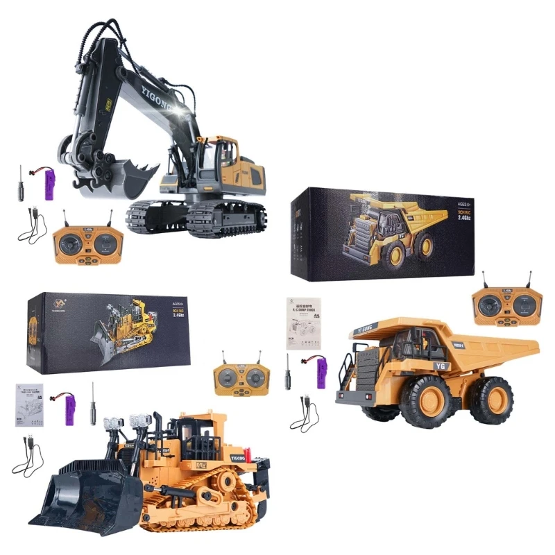 Экскаватор R/c/Pushdozer/игрушка-самосвал 2,4G автомобиль с дистанционным управлением игрушка для ребенка новогодний подарок