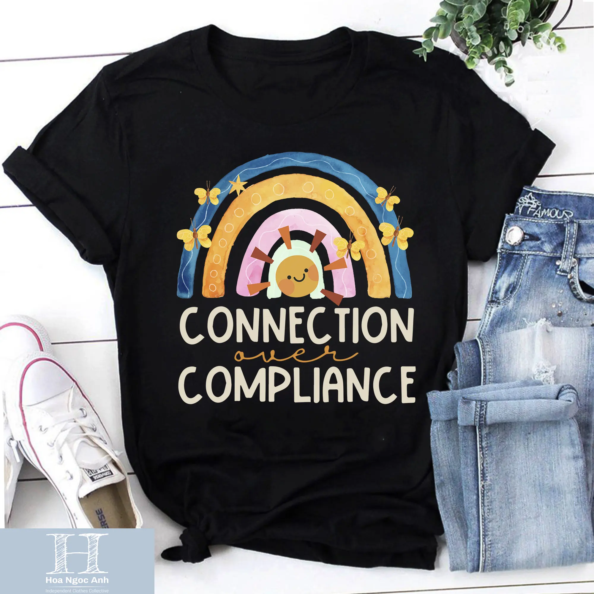 Футболка Соединение над сопровождением учитель прядей забавная футболка Снова в