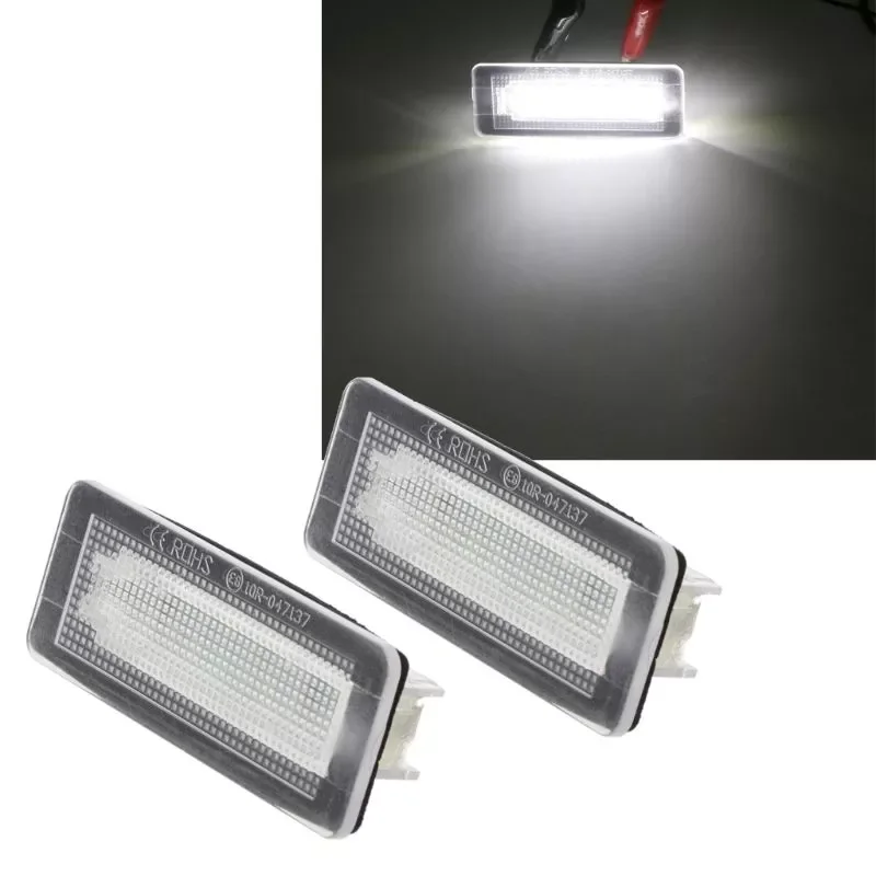 

2x 18 SMD LED License Plate Number Light Lamp Error Free For Benz Smart Fortwo Coupe Convertible 450 451 W450 W453 87HE