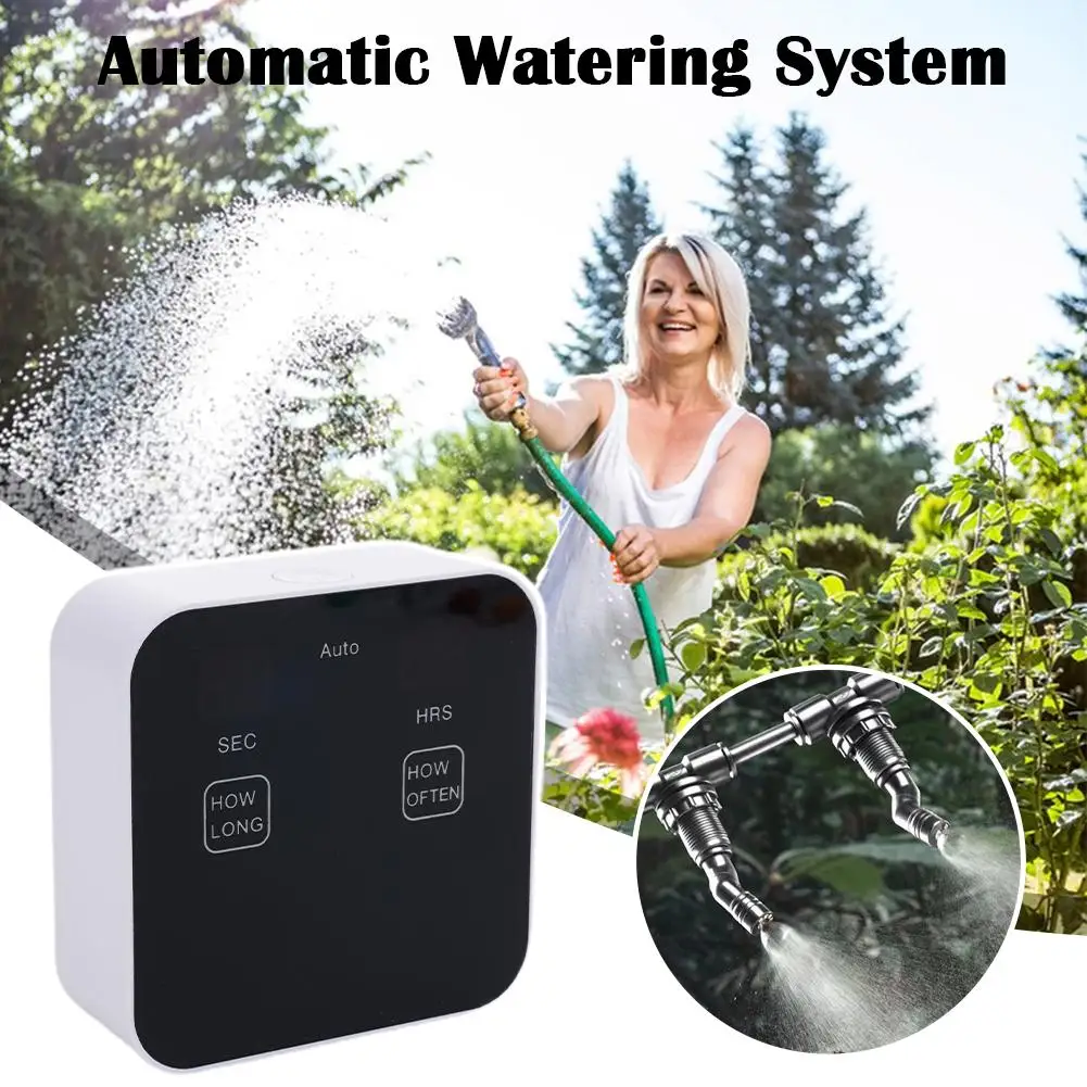 Automatic Watering System Plant Self Watering System Spray Timing Automatic Kit Tanks Kit System LED With Drip Display Irrig L0Z