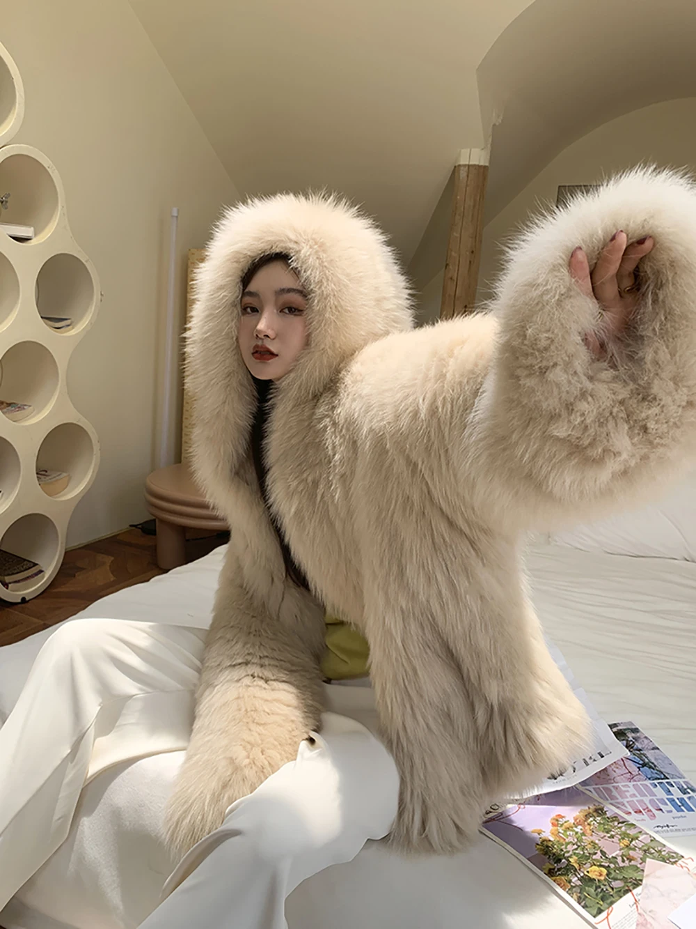 Высококачественные роскошные шубы из искусственного меха женская Свободная